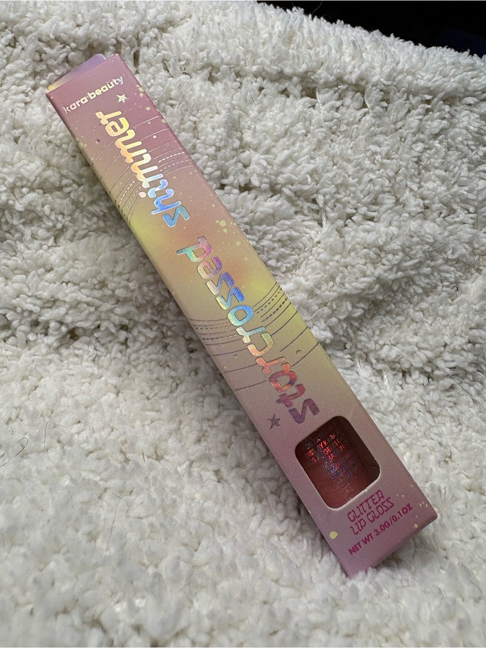 kara beauty Shimmer Stardust Glitter Lip Gloss — Pink